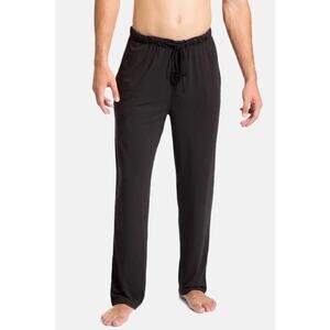 Fishers Finery Men's Black Jersey Pajama Pants All Day Comfort Size M NWT